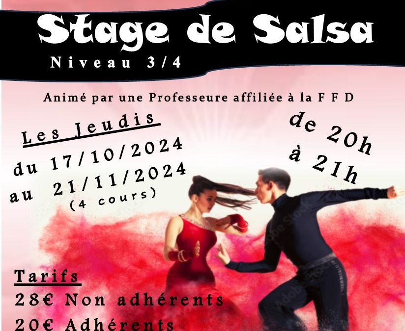 Stage de Salsa Niveau Confirmé