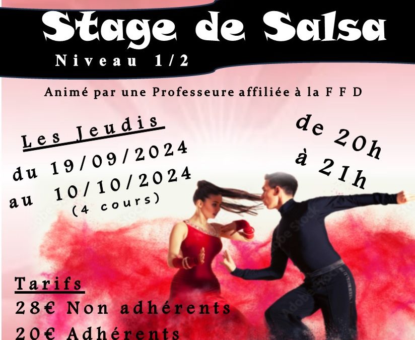 Stage Salsa Niveau 1 – Niveau 2